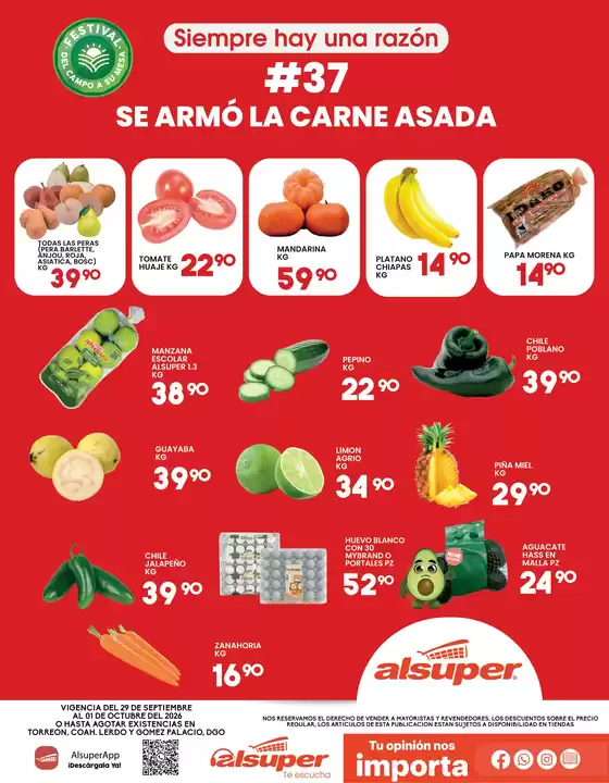 Catálogo Alsuper | Alsuper Laguna | 2026-09-29T00:00:00.000Z - 2026-10-01T00:00:00.000Z