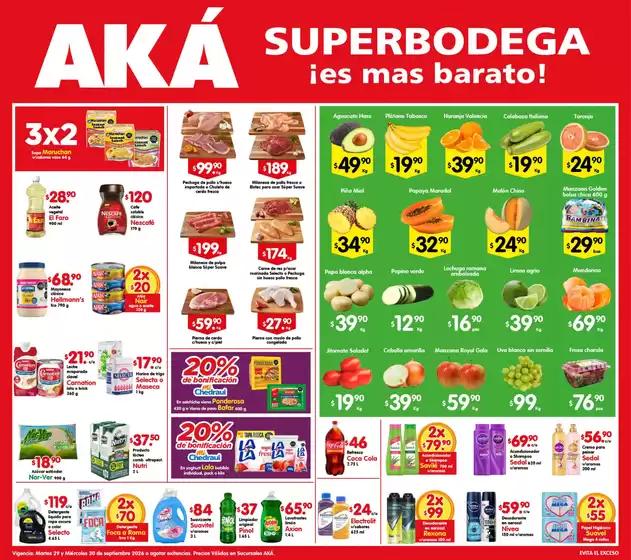 Catálogo AKÁ Superbodega | Gran variedad de ofertas | 2026-09-29T00:00:00.000Z - 2026-09-30T00:00:00.000Z