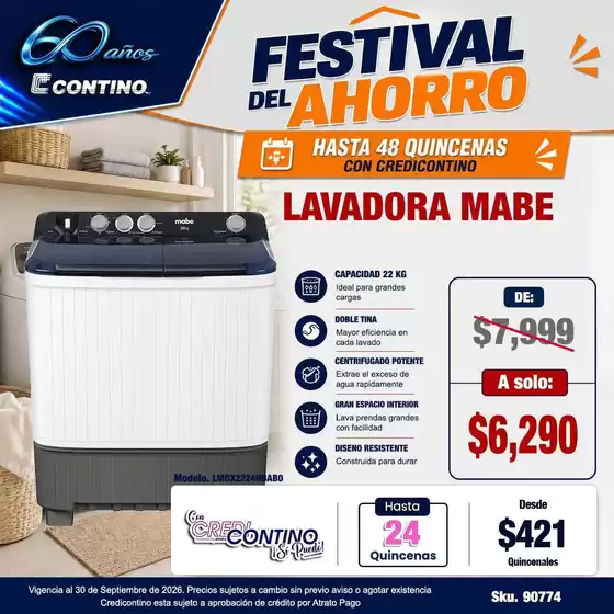 Catálogo Contino en Cocoyoc | Ofertas principales para todos los cazadores de gangas | 2026-09-30T00:00:00.000Z - 2026-09-30T00:00:00.000Z