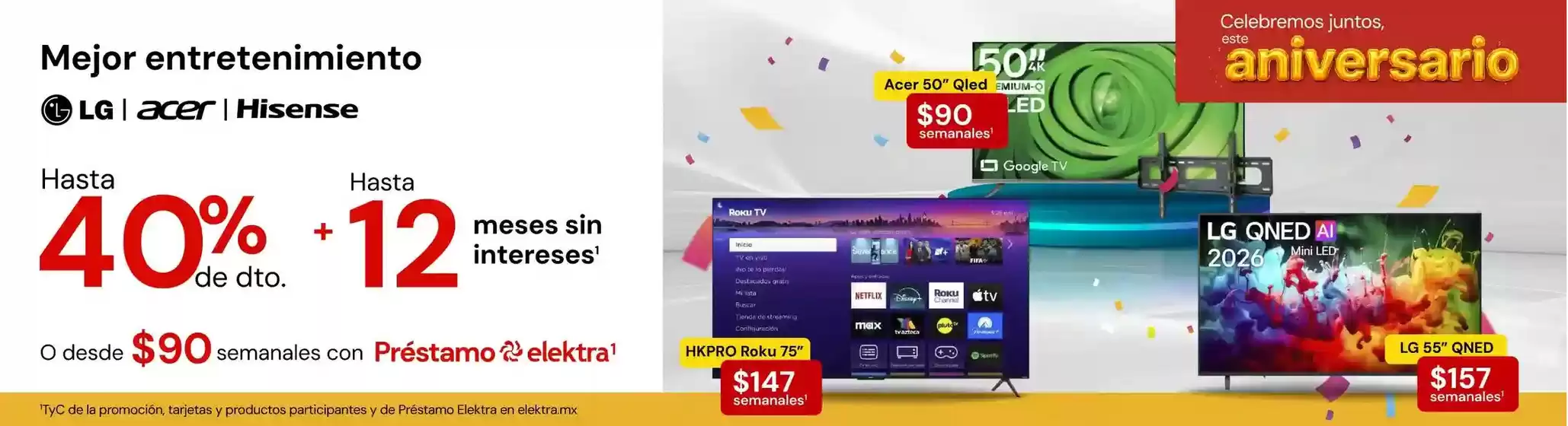 Catálogo Elektra en Anáhuac (Veracruz) | Ofertas principales y descuentos | 2026-09-30T00:00:00.000Z - 2026-09-30T00:00:00.000Z