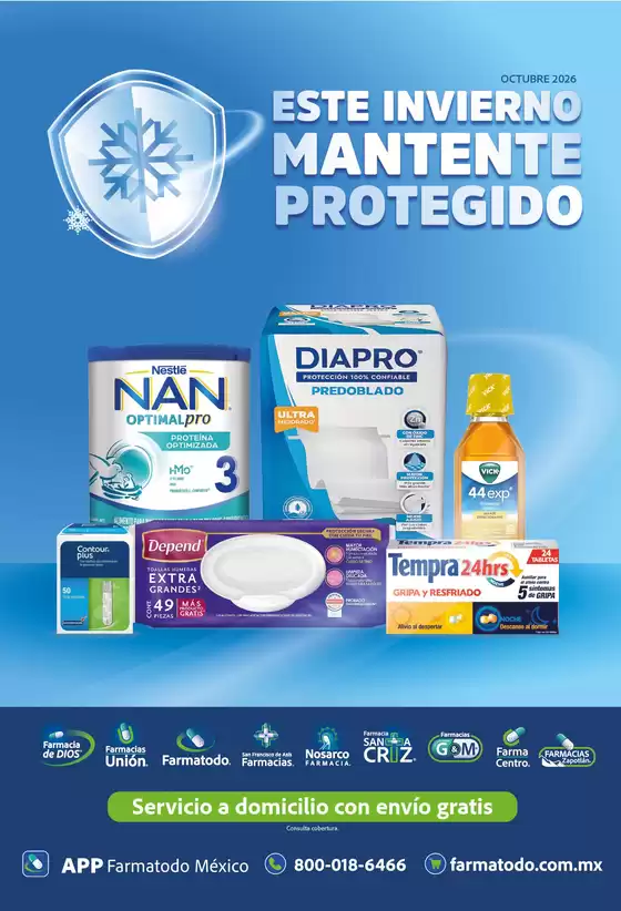 Catálogo Farmatodo | Ofertas principales y descuentos | 2026-10-01T00:00:00.000Z - 2026-10-31T00:00:00.000Z