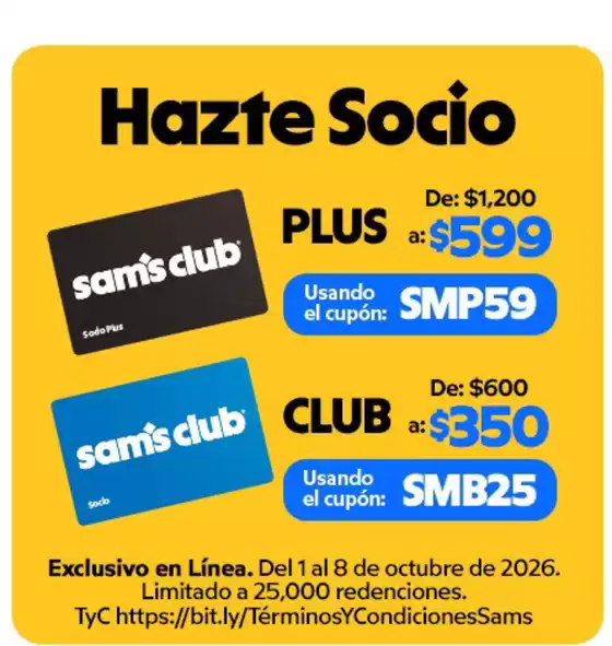 Catálogo Sam's Club | Ofertas Sams Club | 2026-10-01T00:00:00.000Z - 2026-10-08T00:00:00.000Z