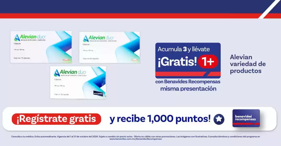 Catálogo Farmacias Benavides | Promo | 2026-10-01T00:00:00.000Z - 2026-10-31T00:00:00.000Z