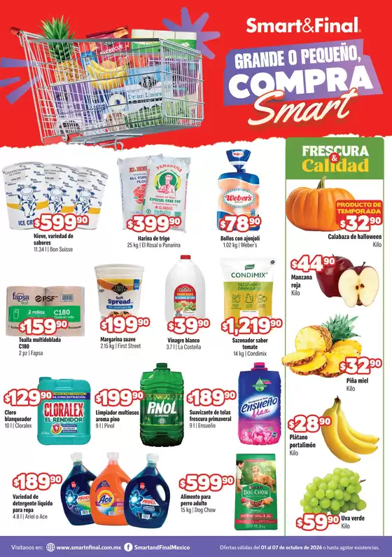 Catálogo Smart & Final | Ofertas Smart Final | 2026-10-02T00:00:00.000Z - 2026-10-07T00:00:00.000Z