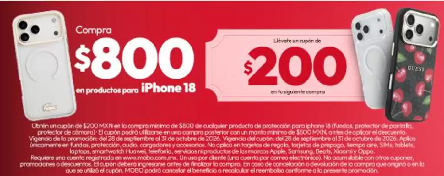Catálogo Mobo | Ofertas principales para ahorradores | 2026-09-28T00:00:00.000Z - 2026-10-31T00:00:00.000Z