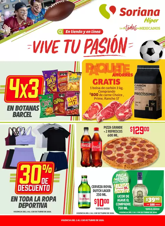 Catálogo Soriana Híper en Torreón | Ofertas Soriana Híper | 2026-10-01T00:00:00.000Z - 2026-10-05T00:00:00.000Z