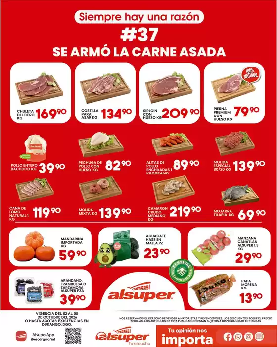 Catálogo Alsuper | Alsuper Durango | 2026-10-02T00:00:00.000Z - 2026-10-05T00:00:00.000Z