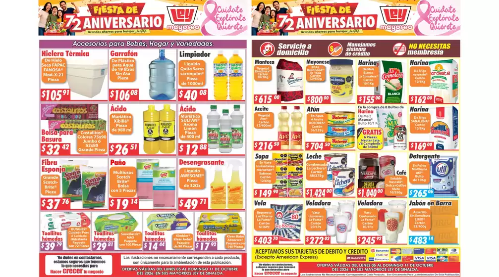 Catálogo Casa Ley | Excelente oferta para cazadores de gangas | 2026-10-05T00:00:00.000Z - 2026-10-11T00:00:00.000Z