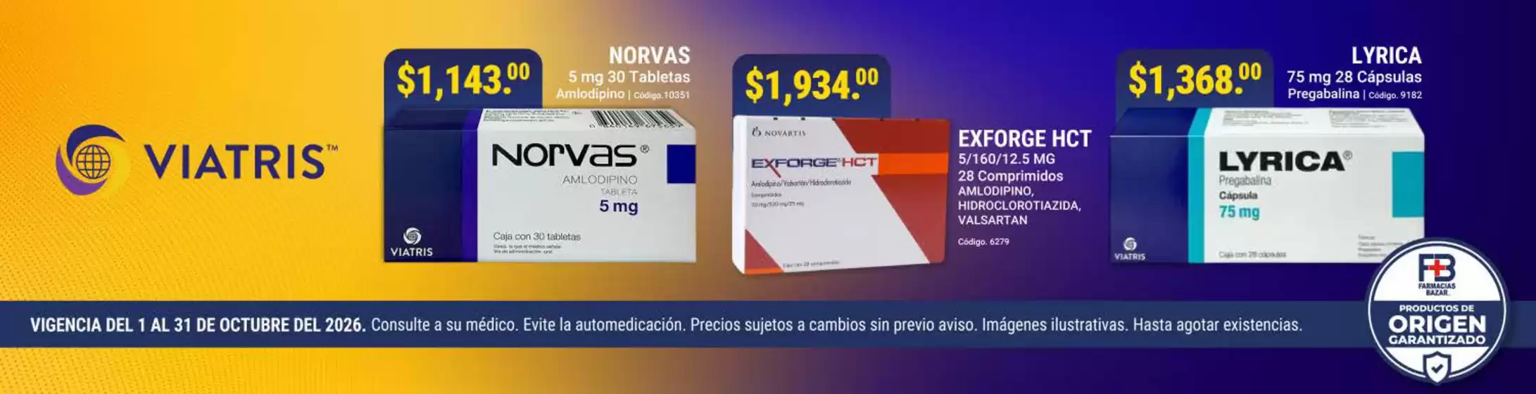 Catálogo Farmacias Bazar | Promos | 2026-10-05T00:00:00.000Z - 2026-10-31T00:00:00.000Z