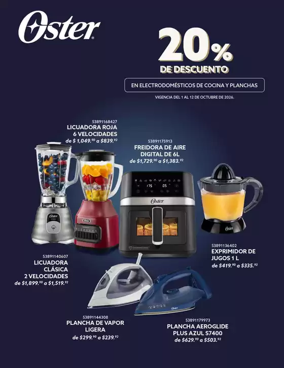 Catálogo Woolworth | Lo mejor de Oster en Tiendas Del Sol y Woolworth | 2026-10-01T00:00:00.000Z - 2026-10-12T00:00:00.000Z