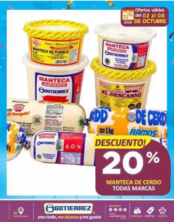Catálogo Super Gutierrez | Ofertas principales y descuentos | 2026-10-02T00:00:00.000Z - 2026-10-08T00:00:00.000Z