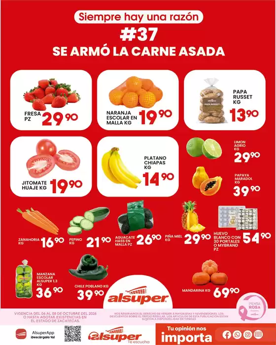Catálogo Alsuper en Santa María Rayón | Alsuper Zacatecas | 2026-10-06T00:00:00.000Z - 2026-10-08T00:00:00.000Z