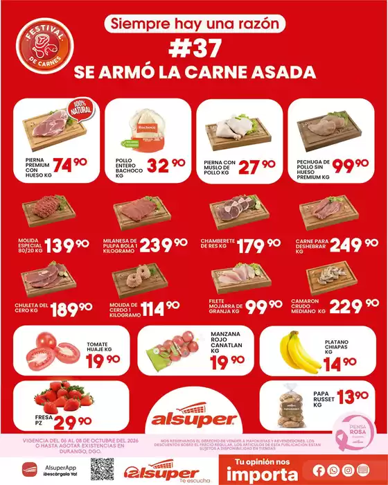 Catálogo Alsuper en Santa María Rayón | Alsuper Durango | 2026-10-06T00:00:00.000Z - 2026-10-08T00:00:00.000Z
