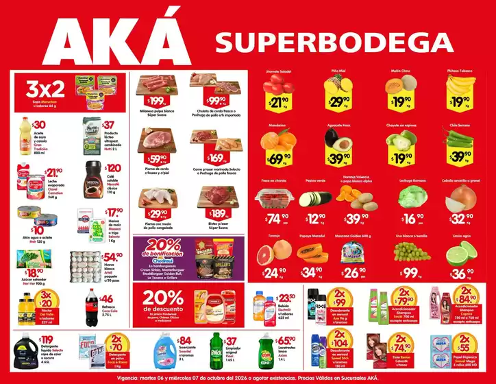 Catálogo AKÁ Superbodega | Gran variedad de ofertas | 2026-10-06T00:00:00.000Z - 2026-10-07T00:00:00.000Z