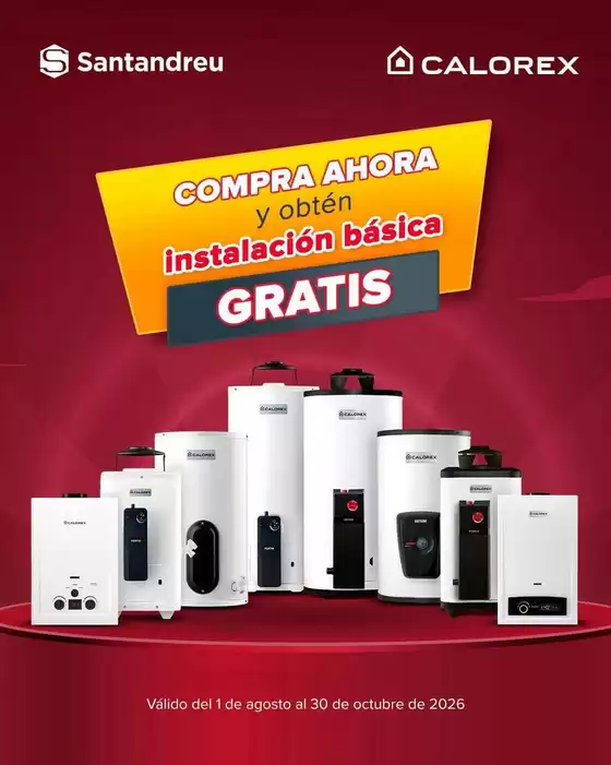 Catálogo Santandreu en Anenecuilco | Descubre ofertas atractivas | 2026-08-01T00:00:00.000Z - 2026-10-30T00:00:00.000Z