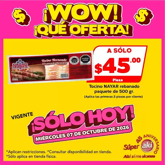 Catálogo Aki Gran Mayoreo | Gangas exclusivas | 2026-10-07T00:00:00.000Z - 2026-10-07T00:00:00.000Z