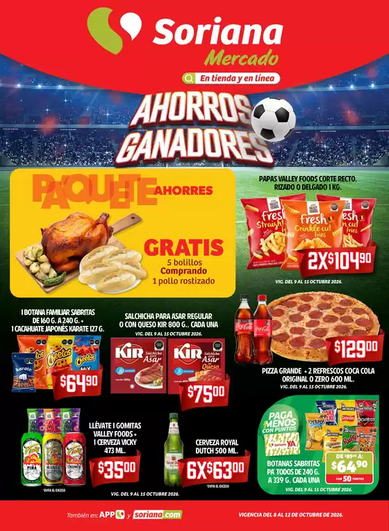 Catálogo Soriana Mercado | Ahorros Ganadores Soriana Mercado | 2026-10-08T00:00:00.000Z - 2026-10-12T00:00:00.000Z