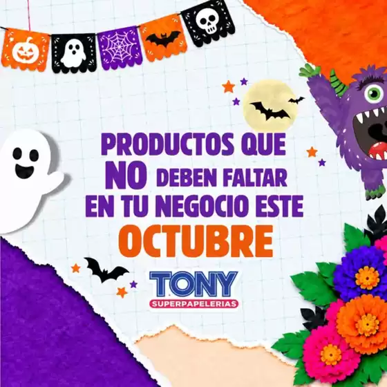 Catálogo Tony Super Papelerías | Promos | 2026-10-08T00:00:00.000Z - 2026-10-31T00:00:00.000Z