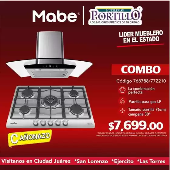 Catálogo Mueblerías Portillo en Cuajimalpa de Morelos | Ofertas Mueblerías Portillo | 2026-10-06T00:00:00.000Z - 2026-11-04T00:00:00.000Z