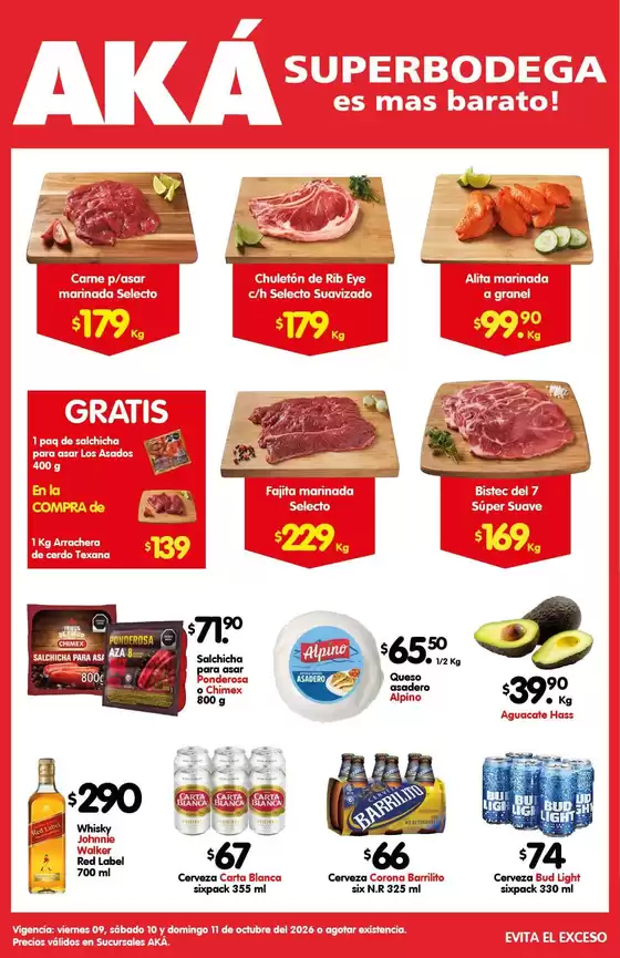 Catálogo AKÁ Superbodega en Quecholac | Ofertas principales para todos los cazadores de gangas | 2026-10-09T00:00:00.000Z - 2026-10-11T00:00:00.000Z