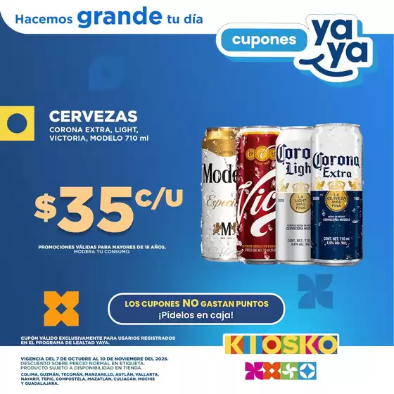 Catálogo Kiosko en Quecholac | Vinos y Licores | 2026-10-07T00:00:00.000Z - 2026-11-10T00:00:00.000Z