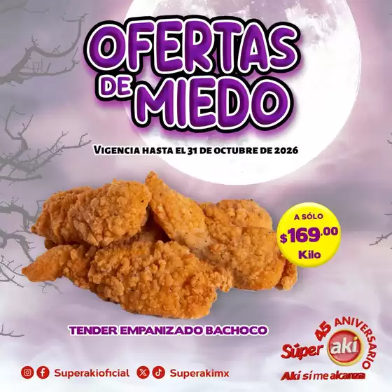 Catálogo Súper Aki en Ciudad Nezahualcóyotl | POSTALES CARNES OCTUBRE de tamano grande | 2026-10-09T00:00:00.000Z - 2026-10-31T00:00:00.000Z
