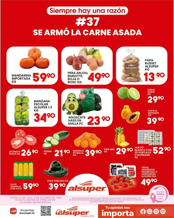 Catálogo Alsuper en Ciudad Nezahualcóyotl | Alsuper Zacatecas | 2026-10-09T00:00:00.000Z - 2026-10-12T00:00:00.000Z