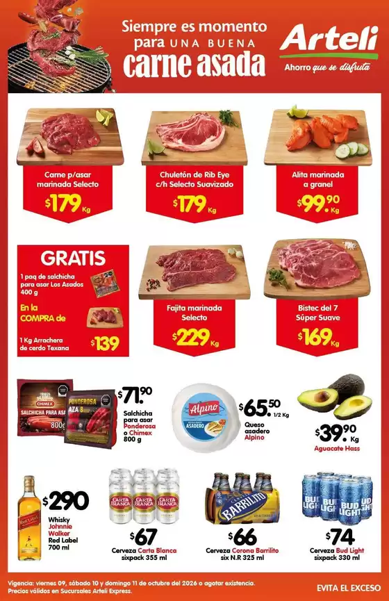 Catálogo Arteli express | Descuentos y promociones | 2026-10-09T00:00:00.000Z - 2026-10-11T00:00:00.000Z