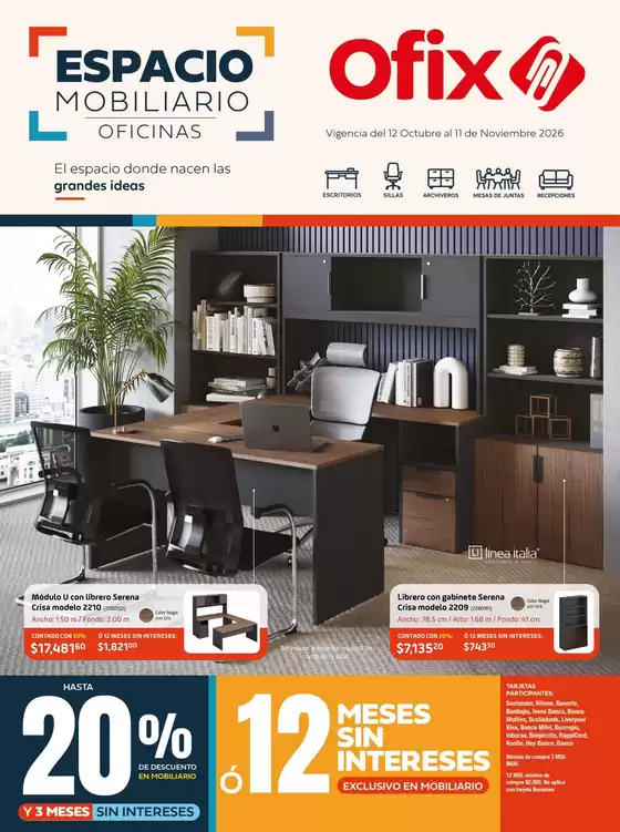 Catálogo Ofix en Cerritos | Periódico de ofertas muebles 2026 | 2026-10-12T00:00:00.000Z - 2026-11-11T00:00:00.000Z