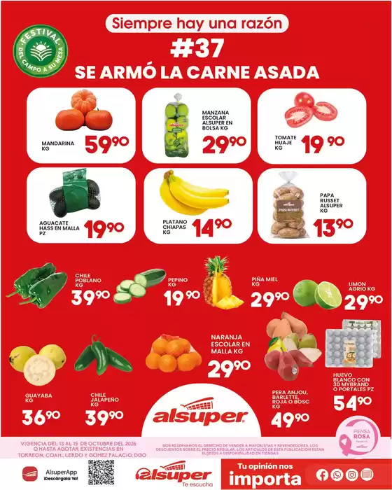 Catálogo Alsuper en Anenecuilco | Alsuper Laguna | 2026-10-13T00:00:00.000Z - 2026-10-15T00:00:00.000Z