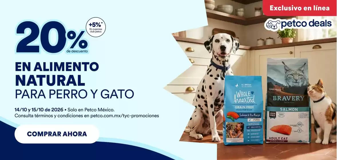 Catálogo Petco en Azcapotzalco | Ofertas Petco | 2026-10-14T00:00:00.000Z - 2026-10-15T00:00:00.000Z