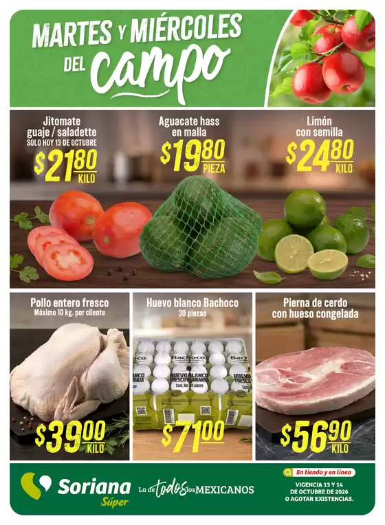 Catálogo Soriana Súper | Gangas y ofertas actuales | 2026-10-14T00:00:00.000Z - 2026-10-14T00:00:00.000Z