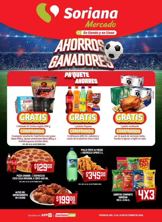 Catálogo Soriana Mercado en La Cañada | Ahorros Ganadores Soriana Mercado Nacional | 2026-10-15T00:00:00.000Z - 2026-10-19T00:00:00.000Z