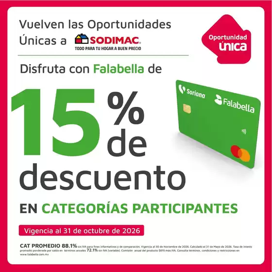 Catálogo Sodimac Constructor | Ofertas y gangas exclusivas | 2026-10-15T00:00:00.000Z - 2026-11-30T00:00:00.000Z