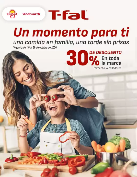 Catálogo Del Sol | Lo mejor de T-Fal en Del Sol y Woolworth | 2026-10-15T00:00:00.000Z - 2026-10-26T00:00:00.000Z