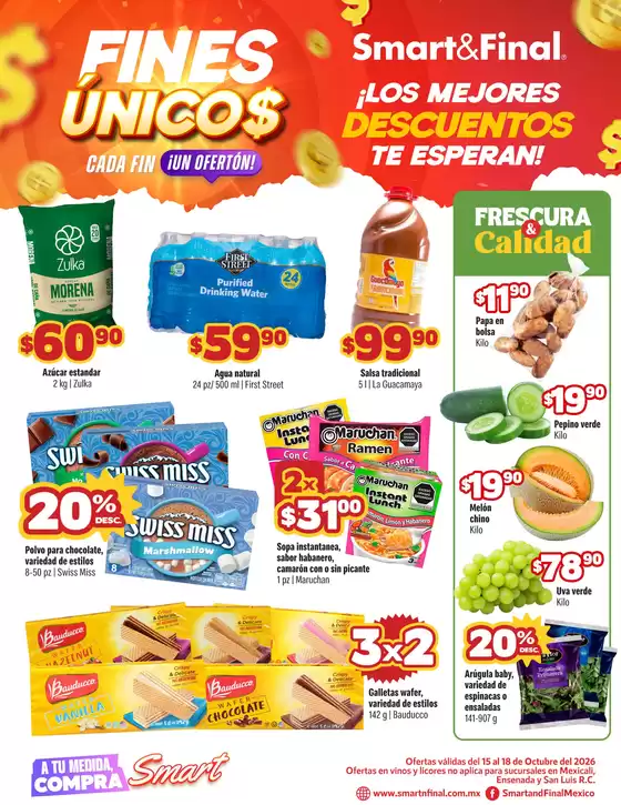 Catálogo Smart & Final | FinesUnicos 15al18OCT SL SF | 2026-10-15T00:00:00.000Z - 2026-10-18T00:00:00.000Z