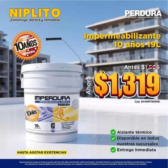 Catálogo Niplito | Ofertas exclusivas para nuestros clientes | 2026-10-08T00:00:00.000Z - 2026-11-30T00:00:00.000Z
