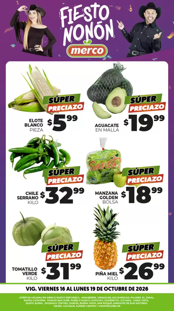 Catálogo Merco | frutas y verduras 16 al 19 Oct | 2026-10-16T00:00:00.000Z - 2026-10-19T00:00:00.000Z