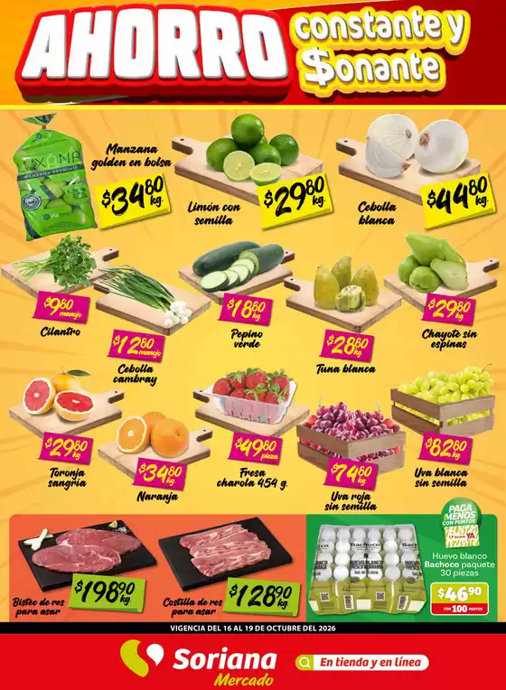 Catálogo Soriana Mercado | Fin de Semana Mercado Saltillo y Torreón | 2026-10-16T00:00:00.000Z - 2026-10-19T00:00:00.000Z