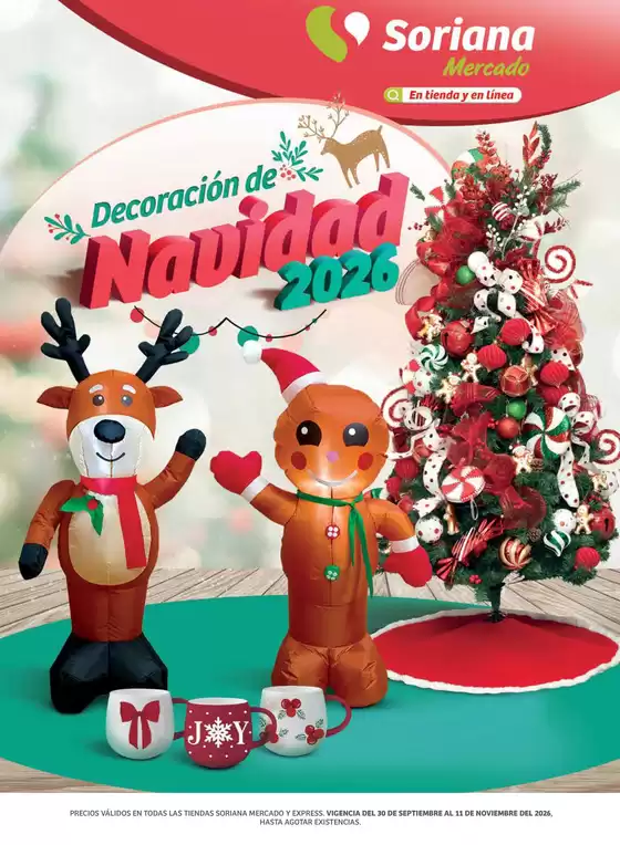 Catálogo Soriana Mercado | Decoración de Navidad Soriana Mercado | 2026-10-16T00:00:00.000Z - 2026-11-11T00:00:00.000Z