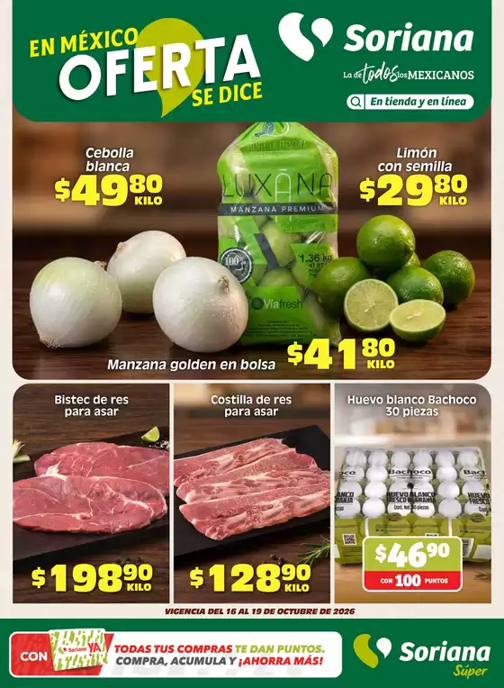 Catálogo Soriana Súper | Ofertas exclusivas para nuestros clientes | 2026-10-16T00:00:00.000Z - 2026-10-19T00:00:00.000Z