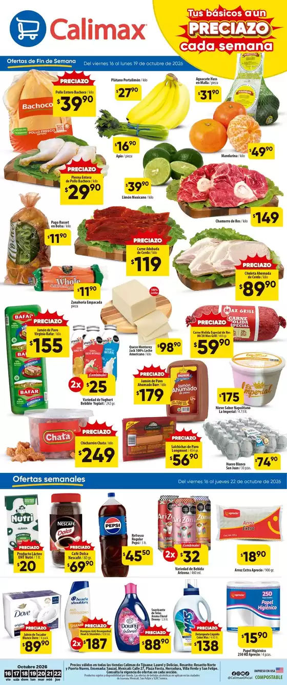 Catálogo Calimax | Gangas y ofertas actuales | 2026-10-16T00:00:00.000Z - 2026-10-22T00:00:00.000Z