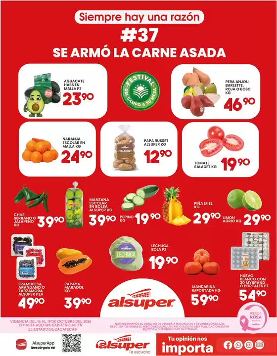 Catálogo Alsuper | Alsuper Zacatecas | 2026-10-16T00:00:00.000Z - 2026-10-19T00:00:00.000Z