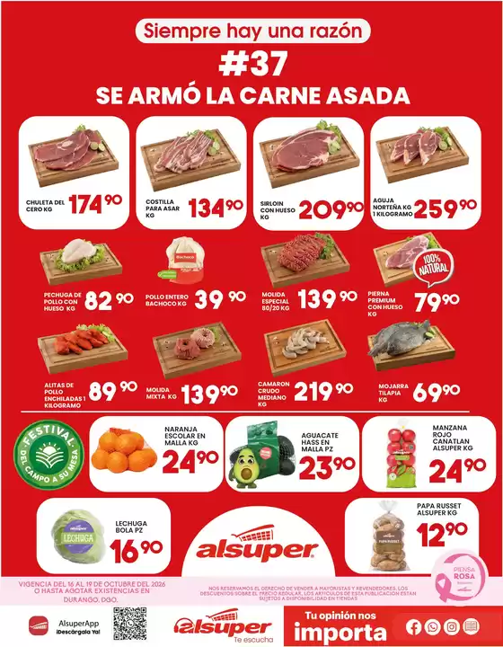 Catálogo Alsuper | Alsuper Durango | 2026-10-16T00:00:00.000Z - 2026-10-19T00:00:00.000Z