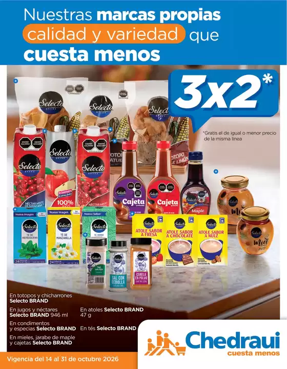 Catálogo Chedraui | Nuestras mejores ofertas para ti | 2026-10-14T00:00:00.000Z - 2026-10-31T00:00:00.000Z