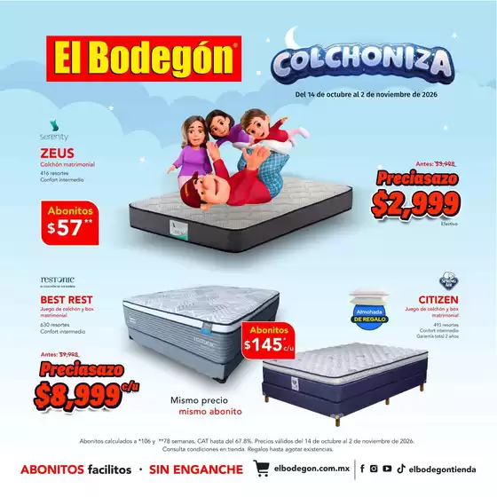 Catálogo El Bodegón en Antón Lizardo | Ofertas principales para todos los clientes | 2026-10-14T00:00:00.000Z - 2026-11-02T00:00:00.000Z