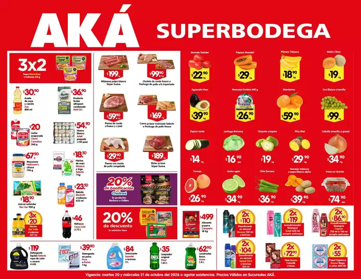 Catálogo AKÁ Superbodega | Ofertas AKÁ Superbodega | 2026-10-20T00:00:00.000Z - 2026-10-21T00:00:00.000Z