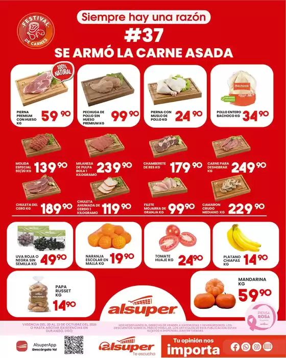 Catálogo Alsuper | Alsuper Durango | 2026-10-20T00:00:00.000Z - 2026-10-22T00:00:00.000Z