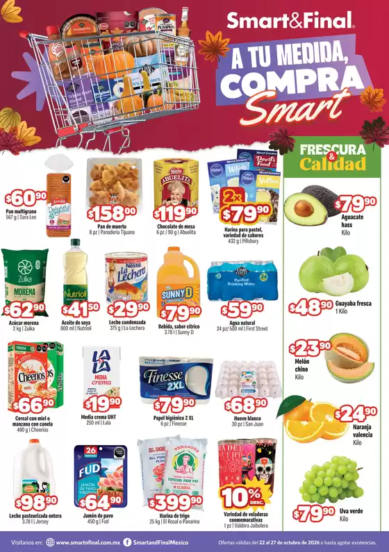 Catálogo Smart & Final en Coatepec (Estado de México) | SF Ft 22 27 OCT Web | 2026-10-22T00:00:00.000Z - 2026-10-27T00:00:00.000Z