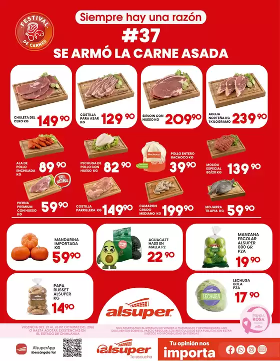 Catálogo Alsuper | Alsuper Chihuahua-capital | 2026-10-23T00:00:00.000Z - 2026-10-26T00:00:00.000Z